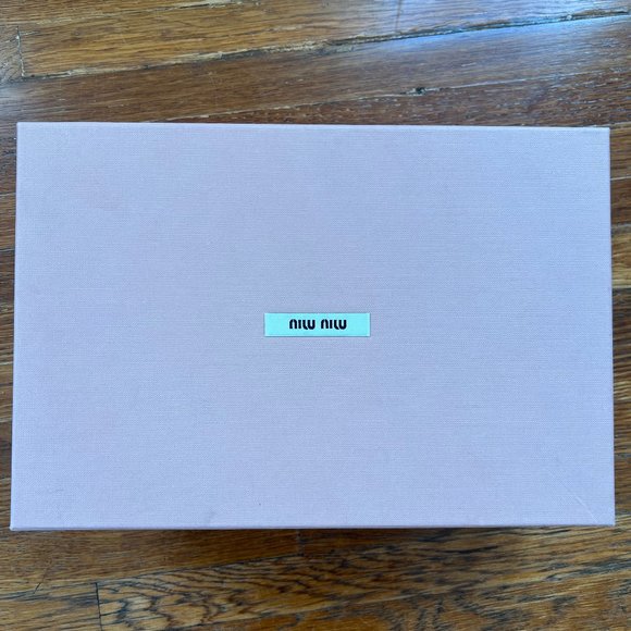 Miu Miu Suede Crystal Embellishments Block Heels - Picture 5 of 5